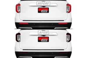 SlickMod PreCut Vinyl Smoke Tint for 2020-2023 Ford Explorer Tail Light (2. Taillight Cutout, 20% Dark Smoke)