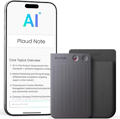 Plaud Note AI Voice Recorder 64GB Case App Transcribe 112 Languages