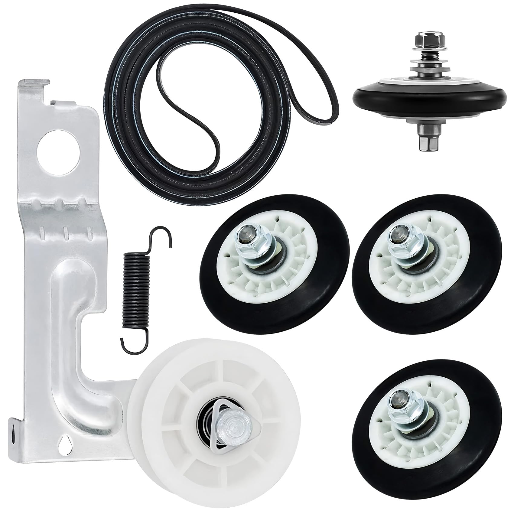 Photo 1 of DLEX2501V DLEX3570W DLEX9000V DLE1501W Dryer Drum Roller Kit for DLGX8101V DLE4970W DLGX4271V DLG1102W 79681072310 DLGX3571W DLGX5781WE DLGY1202V DLEY1701V DLE5977S DLE1001W DLEY1201V DLE4970W