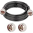 XRDS -RF KMR240 N Male Cable 10 ft, 50 Ohm Low Loss Coax N Male to N Male Connector Extension Cable for 3G/4G/5G/LTE/GPS/WiFi/RF/Ham/Radio to Antenna or Phone Signal Booster Use (Not for TV)