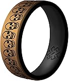 Knot Theory Skulls Silicone Ring for Men and Women