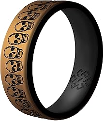 Knot Theory Skulls Silicone Ring for Men and Women