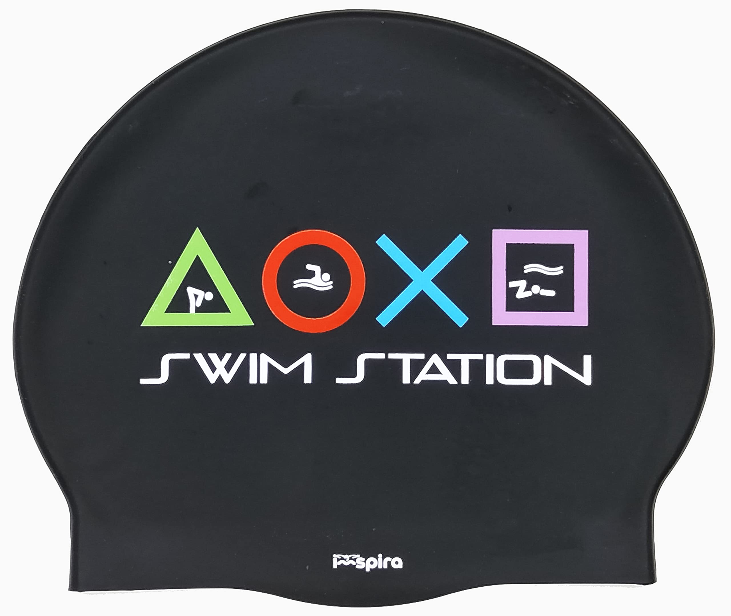 Swim Station Silicone Swimming Cap | Swim Cap | Pool Cap | Great comfort and fit | Art and Swimming | Made in Spain