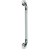 Drive Medical Chrome Knurled Grab Bar for Bathroom Safety, 18 in | Knurled Chrome Grab Bar Offers Secure, Slip-Resistant Support for Bathrooms and Everyday Safety at Home