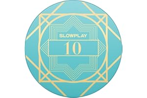 SLOWPLAY Nash Ceramic Poker Chips in Bulk, Casino Grade Ceramic 10-Gram Poker Chip for Texas Hold'em, 39mm Professional Chips