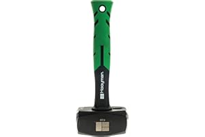 Hooyman Sledge and Club Hammer with Heavy Duty Construction, Ergonomic No-Slip H-Grip Handle, Fiberglass Core, High Strength Steel for Construction, Gardening, Land Management, Yard Work, and Outdoors