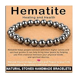 AD Beads Handmade Gemstone Stretch Elastic Bracelet
