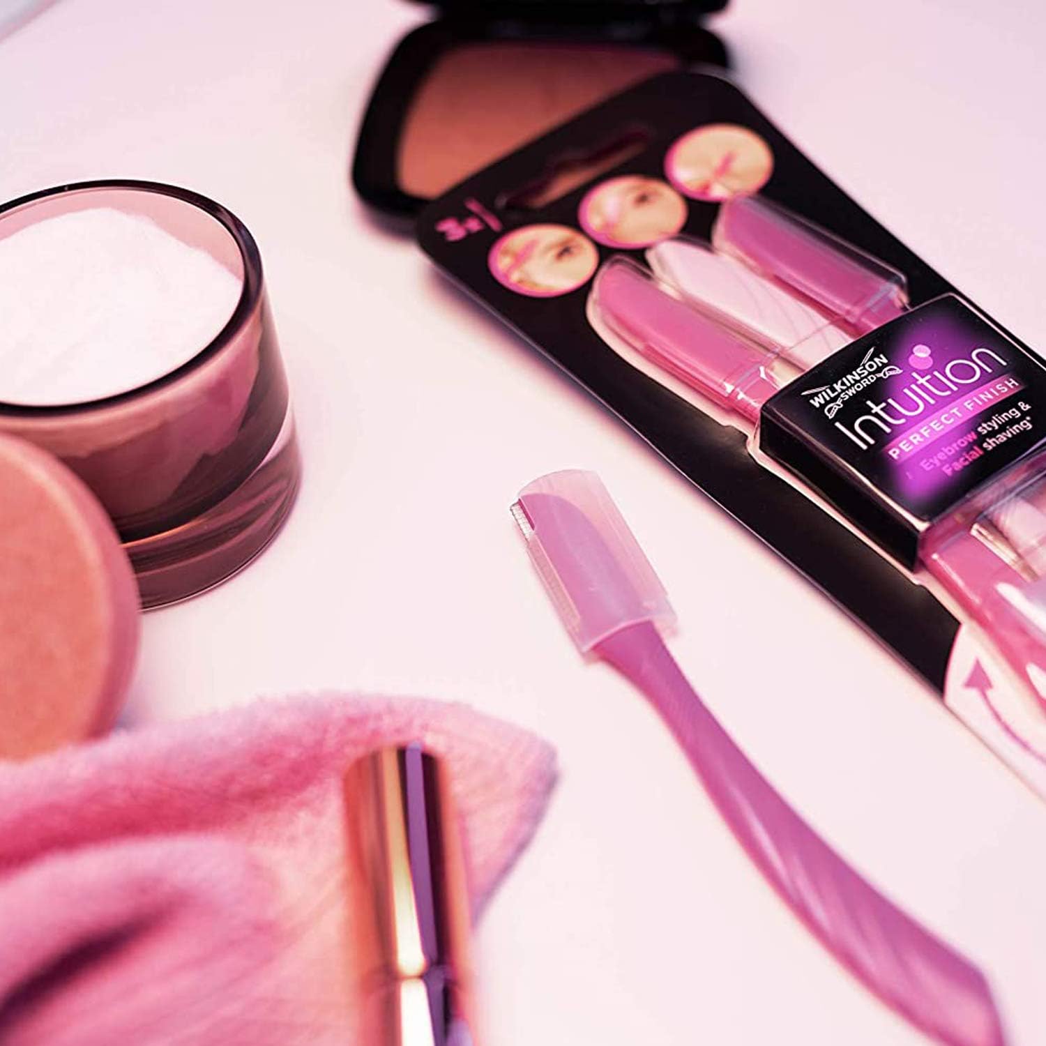 wilkinson sword eyebrow razor dermaplaning brow trimmer x 3