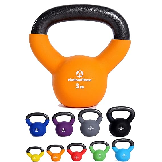 KettleBell »Kylon« Kugelhantel 2kg bis 20 kg / Handgewicht 100% Eisen mit Neoprenoberfläche / Studio-Qualität für Krafttraini
