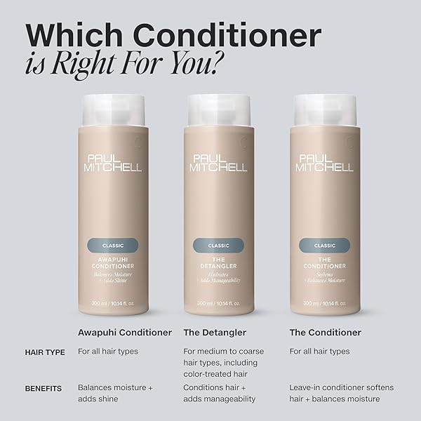 PAUL MITCHELL THE CONDITIONER, CLASSIC LEAVE-IN, SOFTENS + ADDS MOISTURE, FOR ALL HAIR TYPES, 16.9 FL. OZ.