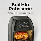 Chefman 5 in 1 Air Fryer Oven 10L 1800W Rotisserie 17 Presets UK view 6
