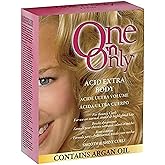 One 'N Only Acid Extra Body Hair Perm - At Home Perm Kit with Argan Oil for Bouncy Curls - Provides Firmer & More Manageable Curls for Normal, Tinted, and Frosted Hair (1 Kit)