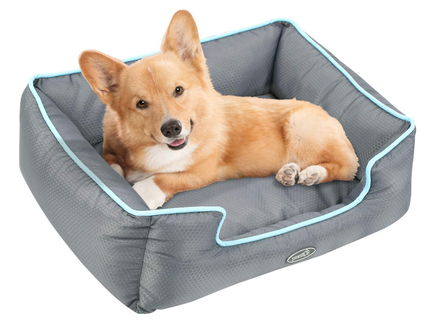 Pecute Cuccia per Cani Sfoderabile Cuscino Rettangolare in Tessuto Oxford Impermeabile Lavabile in Lavatrice