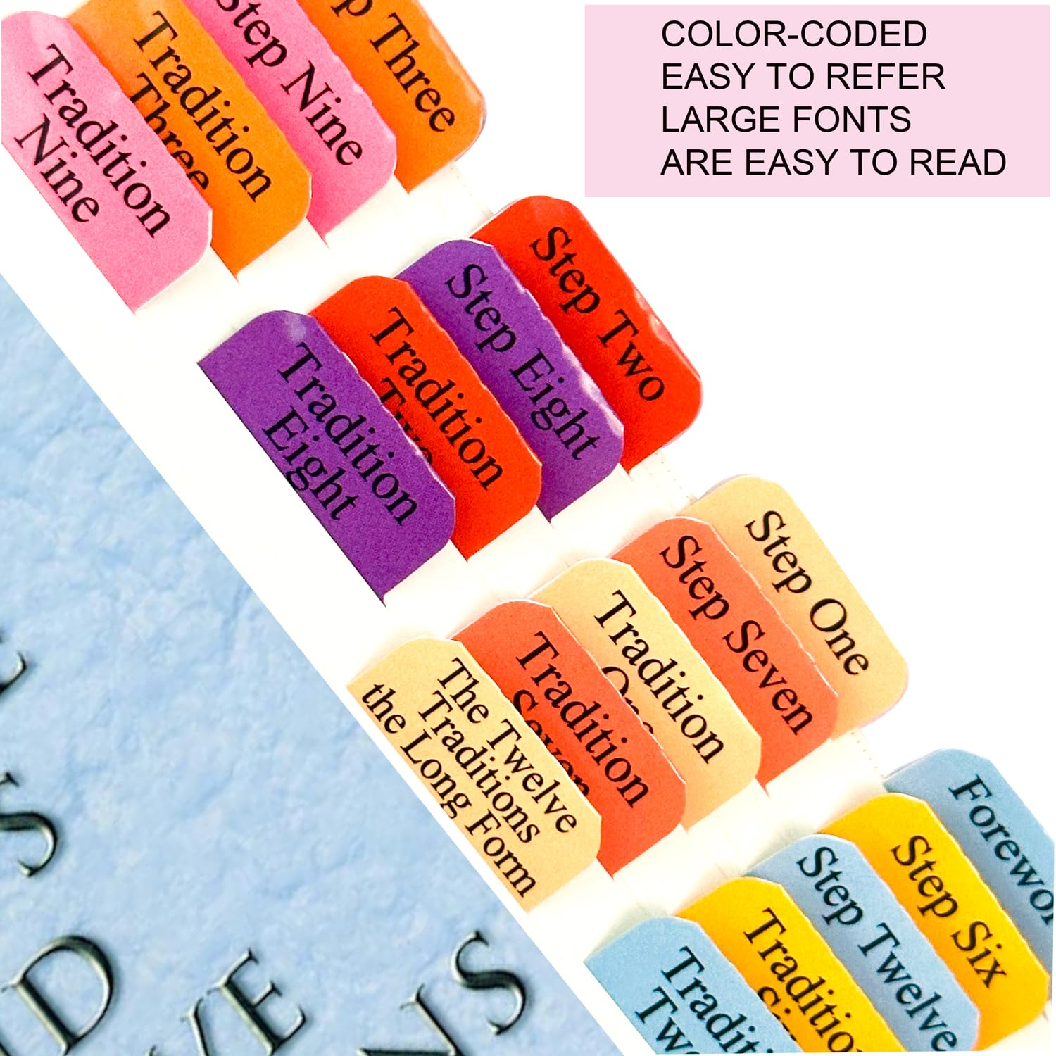 Tab Alignment Guide Book Mua Index Tabs for Twelve Steps and Twelve Traditions(Book not Included ...