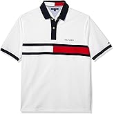 Tommy Hilfiger Mens Big & Tall Short Sleeve Cotton Pique Flag Graphic Polo Shirt in Regular Fit