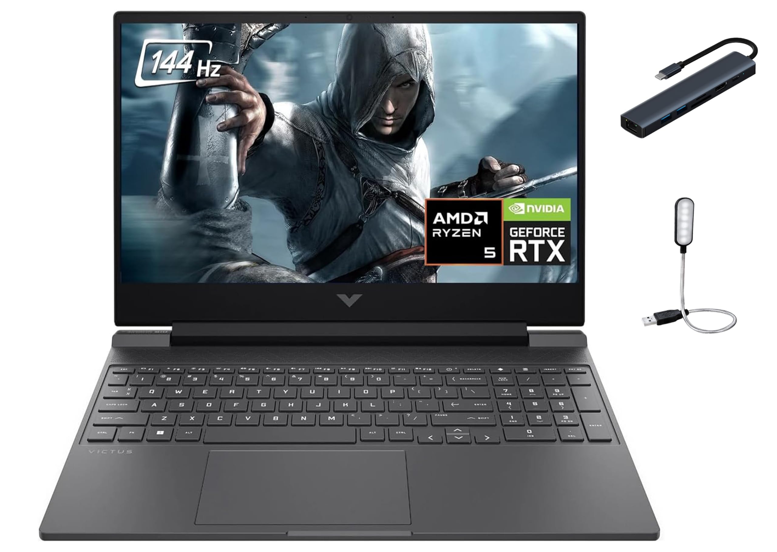 HP Victus 15.6'' FHD IPS 144Hz Gaming Laptop, AMD