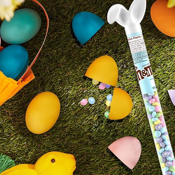 M&M’S MILK CHOCOLATE EASTER CANDY BUNNY CANE, 3-OUNCE