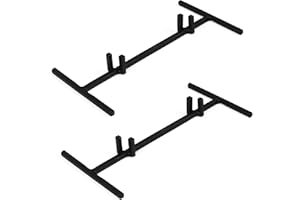 Milltown Merchants Metal Display Stand - Great for Displaying Ceramic Tiles, Plaques, and Warm Glass Art Creations - Portable Stand for Trade Show, Office, or Home (2, Modern Base Stand)