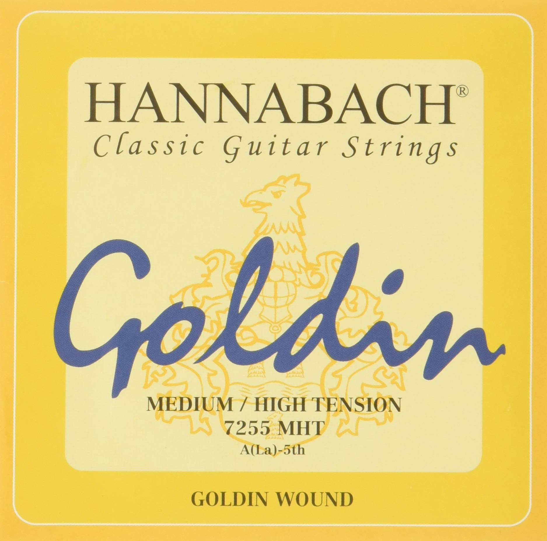 Hannabach Classical Guitar Strings Series 725 Medium/High Tension Goldin - A5 - 7255MHT