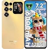 OUKITEL C68 Plus Cell Phone Unlocked-7.2''&amp;1.81''Dual Screen, 16GB+128GB | 6000mAh Battery Smartphone, 64MP+8MP Mobile Phones, Android 15 Phone, 4G Dual SIM Unlocked Phones, GPS/5G WiFi/BT5.0