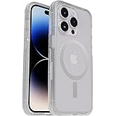 OtterBox iPhone 14 Pro (ONLY) Symmetry Series+ Case - Stardust (Clear/Glitter), Ultra-Sleek, Snaps to MagSafe, Raised Edges Protect Camera & Screen