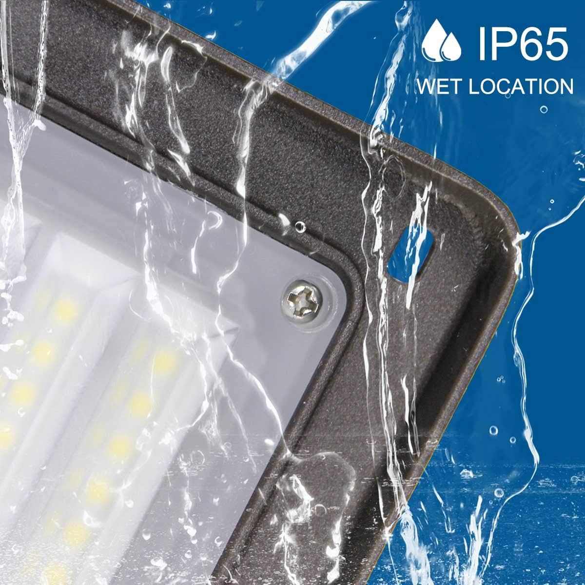 Dakason 30W LED Flood Light Outdoor, Dusk-to-Dawn Photocell 180° Adjustable Knuckle, 3600LM 5000K Replaces 100W HPS/MH, IP65 Waterproof Outdoor Security Lighting Fixture, 100-277Vac ETL DLC Listed: Home Improvement
