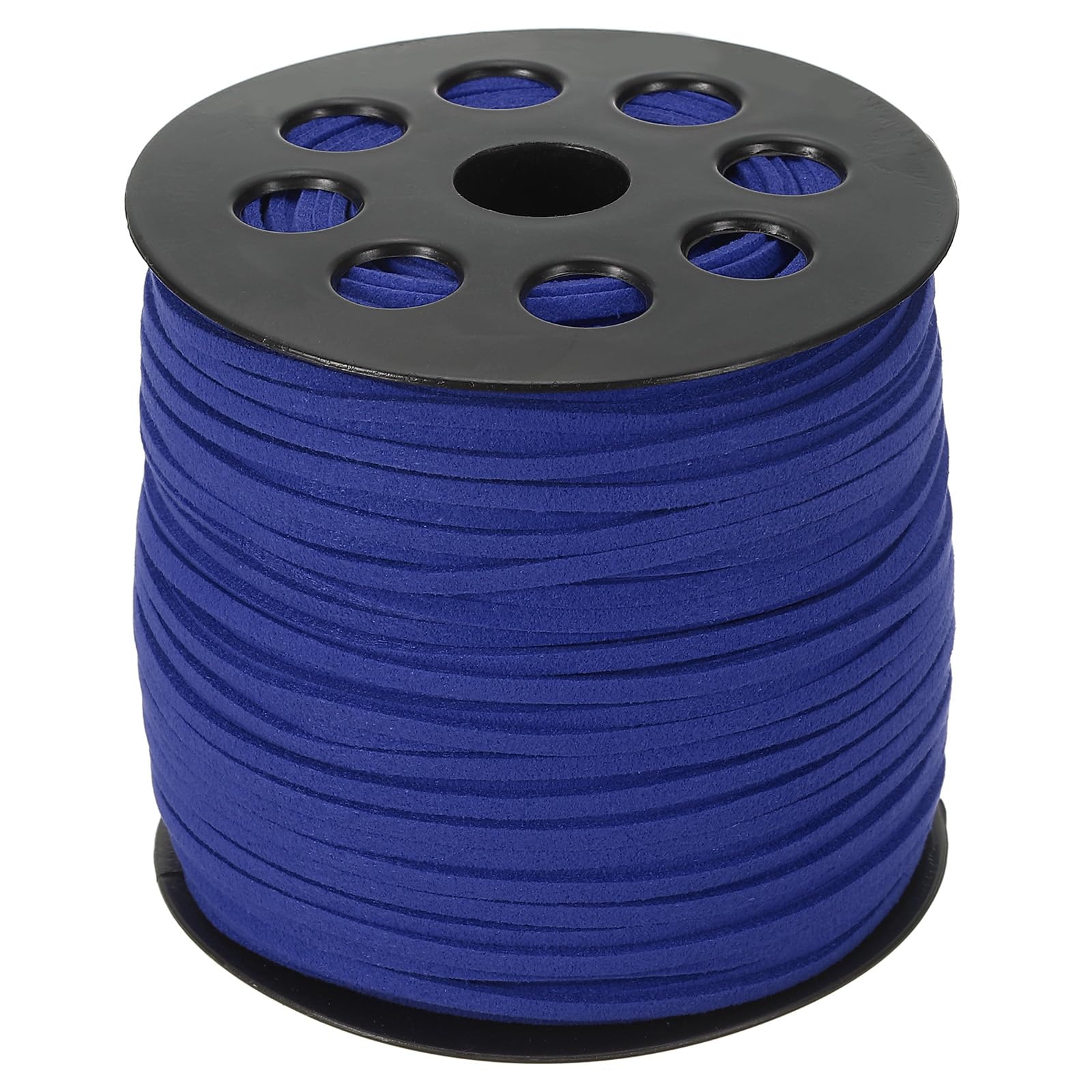 PATIKIL Suede Leather Cord 2.5mm 98 Yard, Faux Suede Cord Flat Leather String with Roll Spool for Necklace Bracelet Beading Jewelry Making, Sapphire Blue