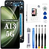 EFAITHFIX for Samsung Galaxy A13 5G Screen Replacement with Frame | 6.5 inch LCD display digitizer with frame, fits A13, A136, A136U, S136DL, A136A, A136W, touch assembly, repair tool kit