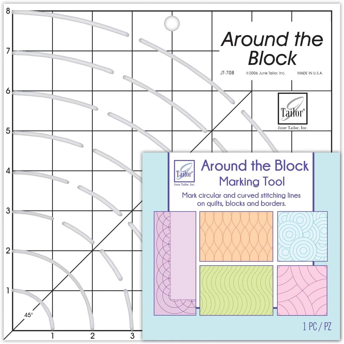 June Tailor Around The Block Ruler, 8