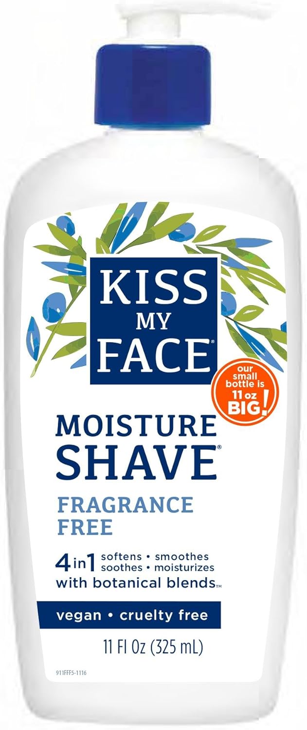 Kiss My Face Moisture Shave 325 ml Fragrance Free Pump Amazon.co.uk Beauty