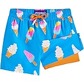 maamgic Boys Swim Trunks with Compression Liner Quick Dry Swim Shorts Anti-Chafe Boy Bathing Suit