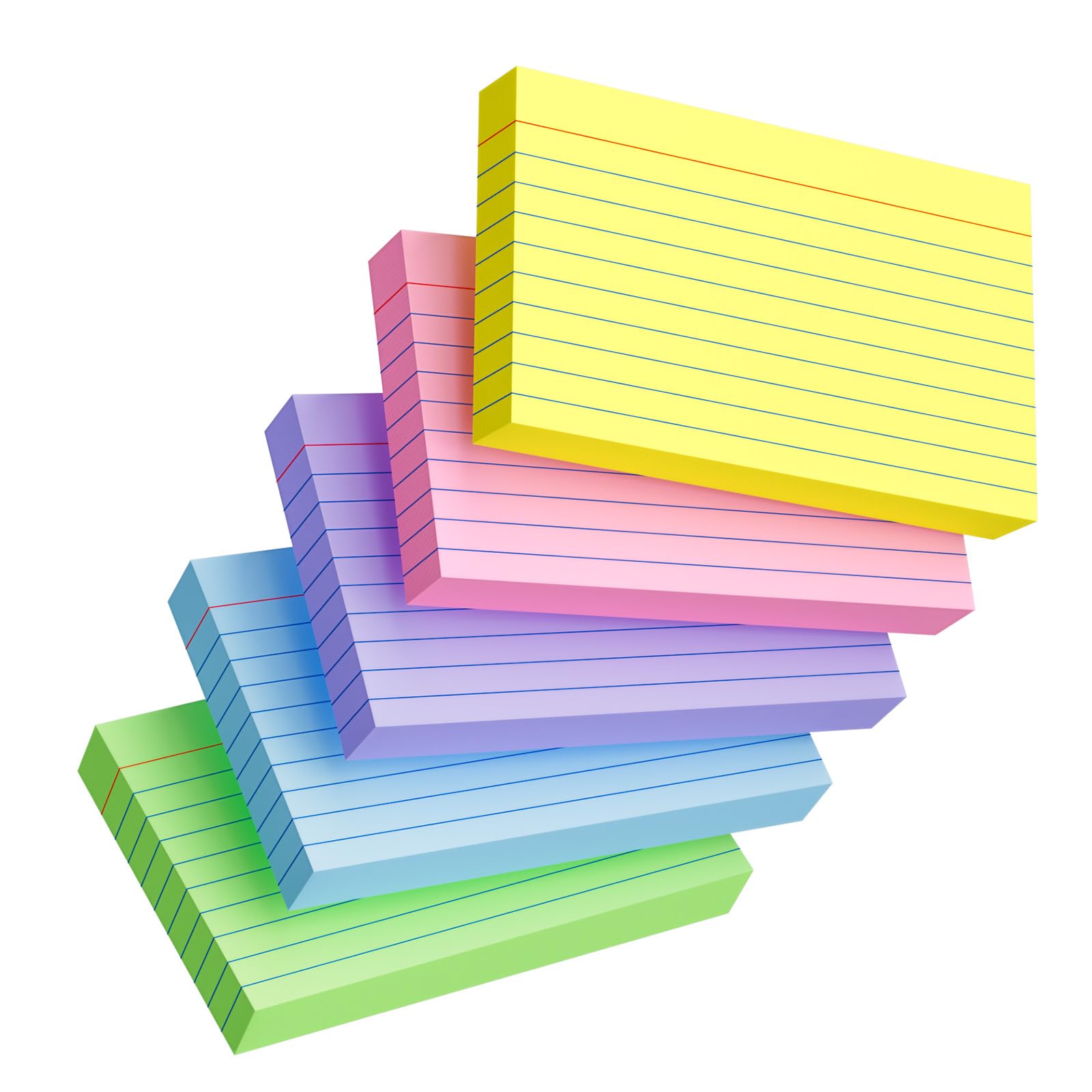 Photo 1 of Index Cards 3x5 Inch, 250sheets, Flash Cards,Ruled Lined Colored Note Cards Paper For Studying, Schools Supplies, College, Office And Home Organization, Note Taking Supplies