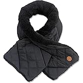 Puffer Hug® SherPuff Scarf — Reversible Quilted Nylon & Plush Sherpa, Cozy Unisex Winter Scarf, Soft, Stylish & Travel-Ready