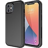Diverbox for iPhone 11 Case [Shockproof] [Dropproof] [Tempered Glass Screen Protector],Heavy Duty Protection Phone Case Cover for Apple iPhone 11 (Black-3in1)