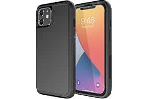 Diverbox for iPhone 11 Case [Shockproof] [Dropproof] [Tempered Glass Screen Protector],Heavy Duty Protection Phone Case Cover for Apple iPhone 11 (Black-3in1)
