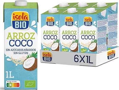 - Bebida Ecológica Vegetal de Arroz y Coco - Pack 6 X1 L