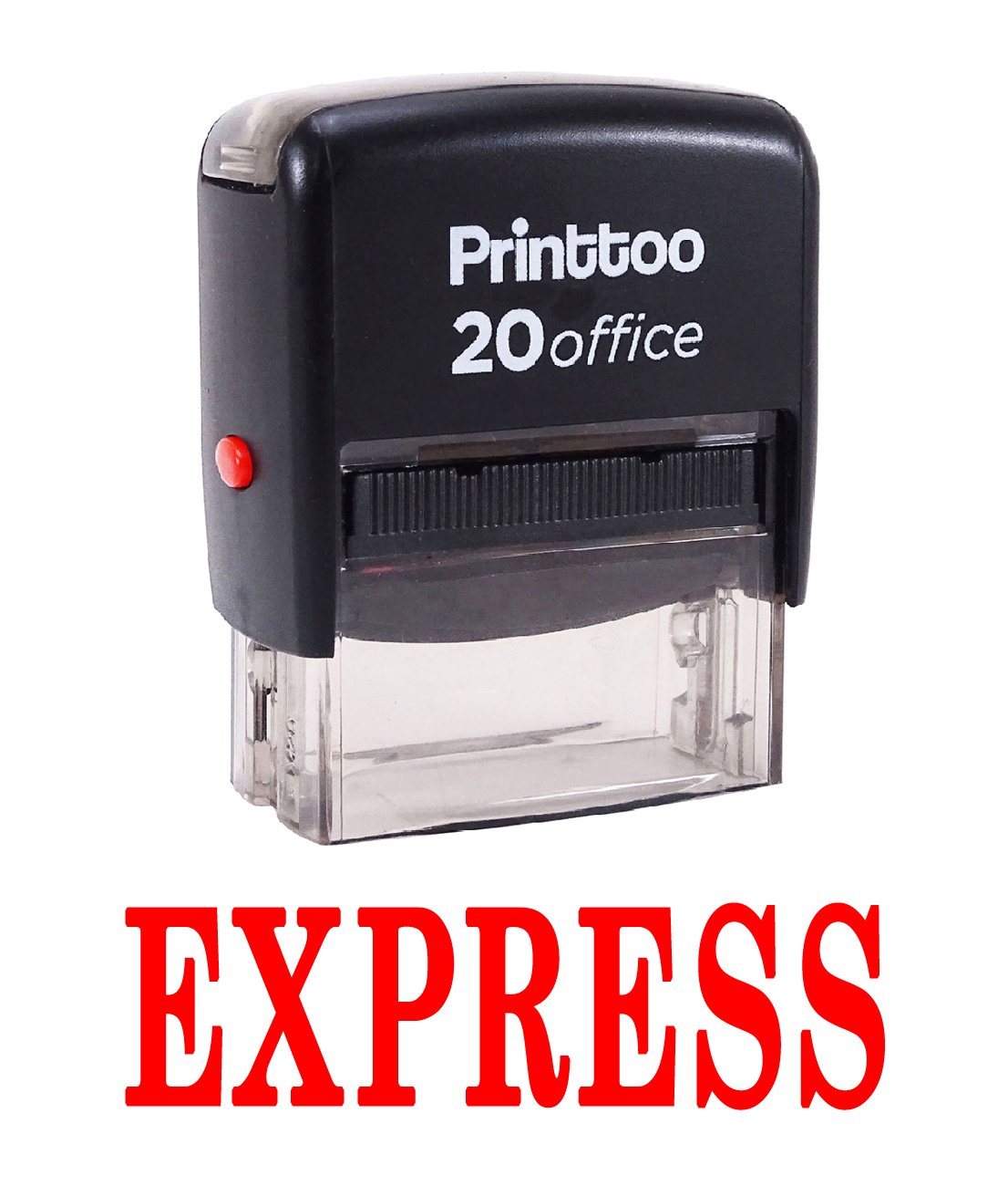 Printtoo Office Stationary Express Self Inking Rubber Stamp Custom Stamp-Red