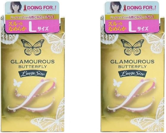 Amazon ジェクス グラマラスバタフライ Lサイズ ラージサイズ コンドーム 6個入 2箱セット グラマラスバタフライ コンドーム