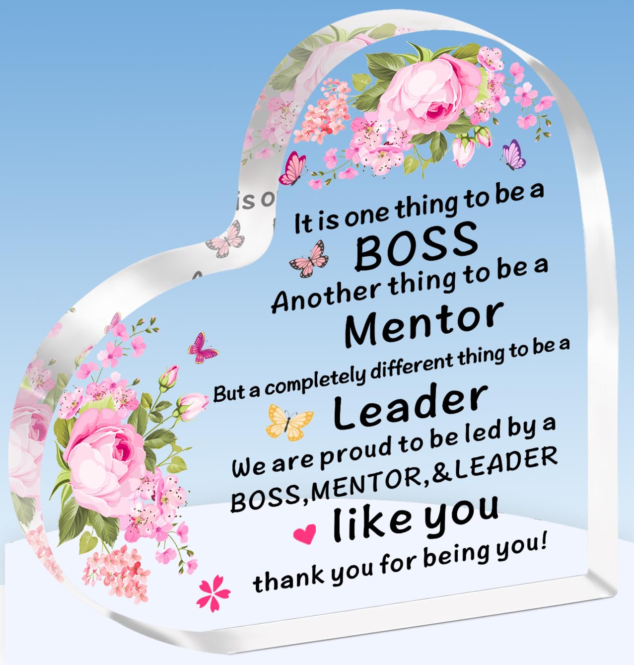 TTOVEN Boss Leaving Gifts for Women Boss Lady Gifts Boss Mentor Leader Manager gifts Leader Gift Plaque