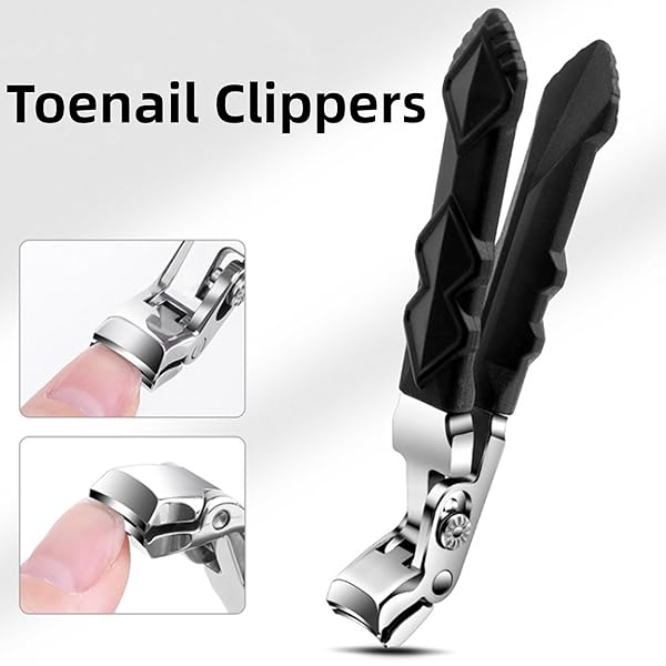 TOENAIL CLIPPERS FOR SENIORS, 2025 NEW LONG HANDLED TOENAILS CLIPPERS FOR THICK TOENAILS, WIDE JAW OPENING NAIL CLIPPER FOR MEN, HEAVY DUTY INGROWN TOENAIL CLIPPER NAIL CUTTER DOTMALLS CLIPMASTER PRO