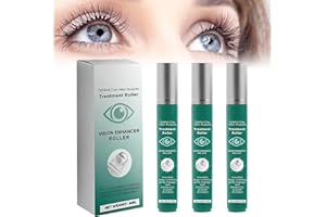 Vision Enhance Massage Roller, Eye Roller to Enhances Visual Clarity, Natural Vision Enhancer Roller, Relieve Eye Strain, Fat