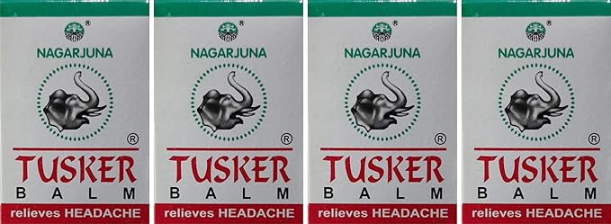NAGARJUNA Tusker Balm (Pack of 4 x 10 g)