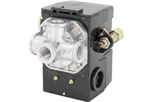 LF10-4H Pressure Switch, 4 Port Air Compressor Pressure Switch Replacement Control NPT1/4 95-125 PSI 20A
