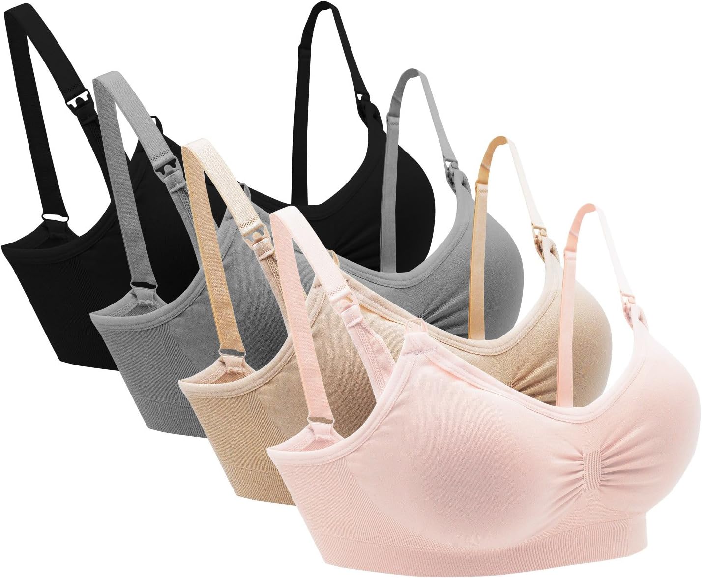 MIRITY Womens Nursing Bras for Breastfeeding Seamless Wirefree Maternity Wear Bra