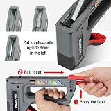 WORKPRO 6-in-1 Multifunctional Stapler w/ 4000 Staples for Furniture Decor view 5