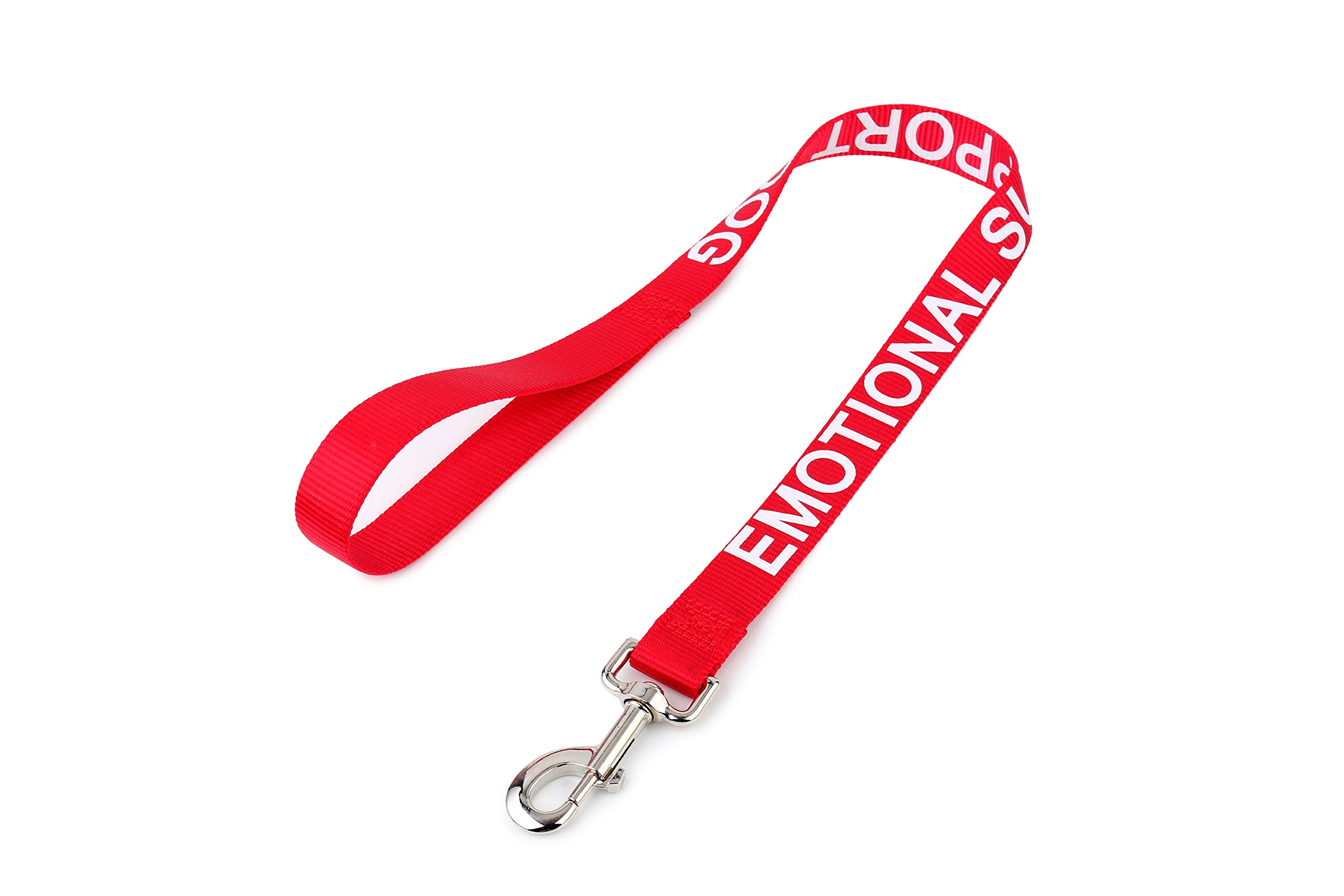 Doggie Stylz Service Dog Leash Wrap or Emotional Support Dog Leash with Large Lettering on Both Sides. Prevent Accidents by Warning Others Your Dog is Working. (Emotional Support)