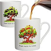 Lovift Novelty Apple Tree Heat Color Changing Coffee Mug, Unique Plant Gardening Tea Cup Birthday Gift for Women, Funny Christmas Gift for Men, Friend, Mom, Sisters, Grandma, Besties, Teacher. 12 oz.