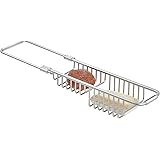 iDesign Metro Rustproof Over the Sink Tray, Silver, 51266ES