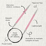 KnitPro Zing Fixed Circular Needles 40inch 100cm 6.50mm view 3