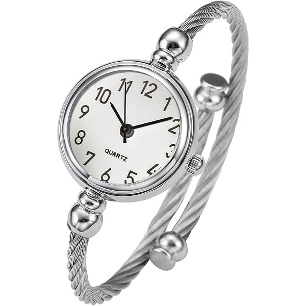 Amazon.com: Geneva STC Silver Cable Band Women display picture 3